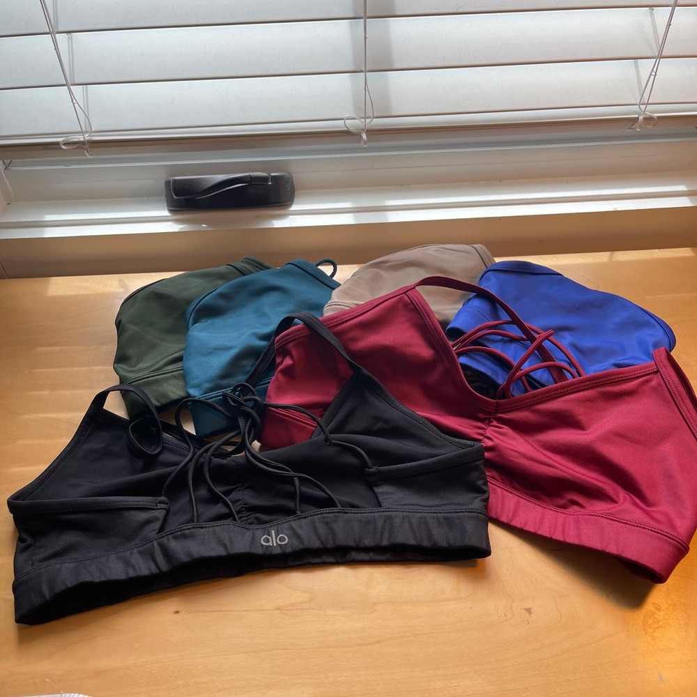 Alo Yoga Sunny Strappy Sports Bra Bundle